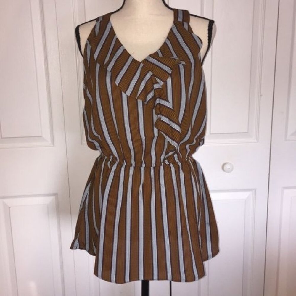 Sleeveless Ruffled Women's XL Top